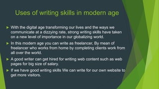 Developing Writing Skills 'English Project' | PPTX