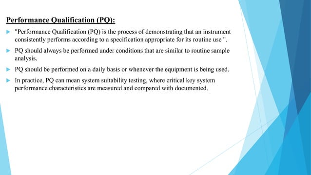 Qualification of manufacturing equipment. | PPTX