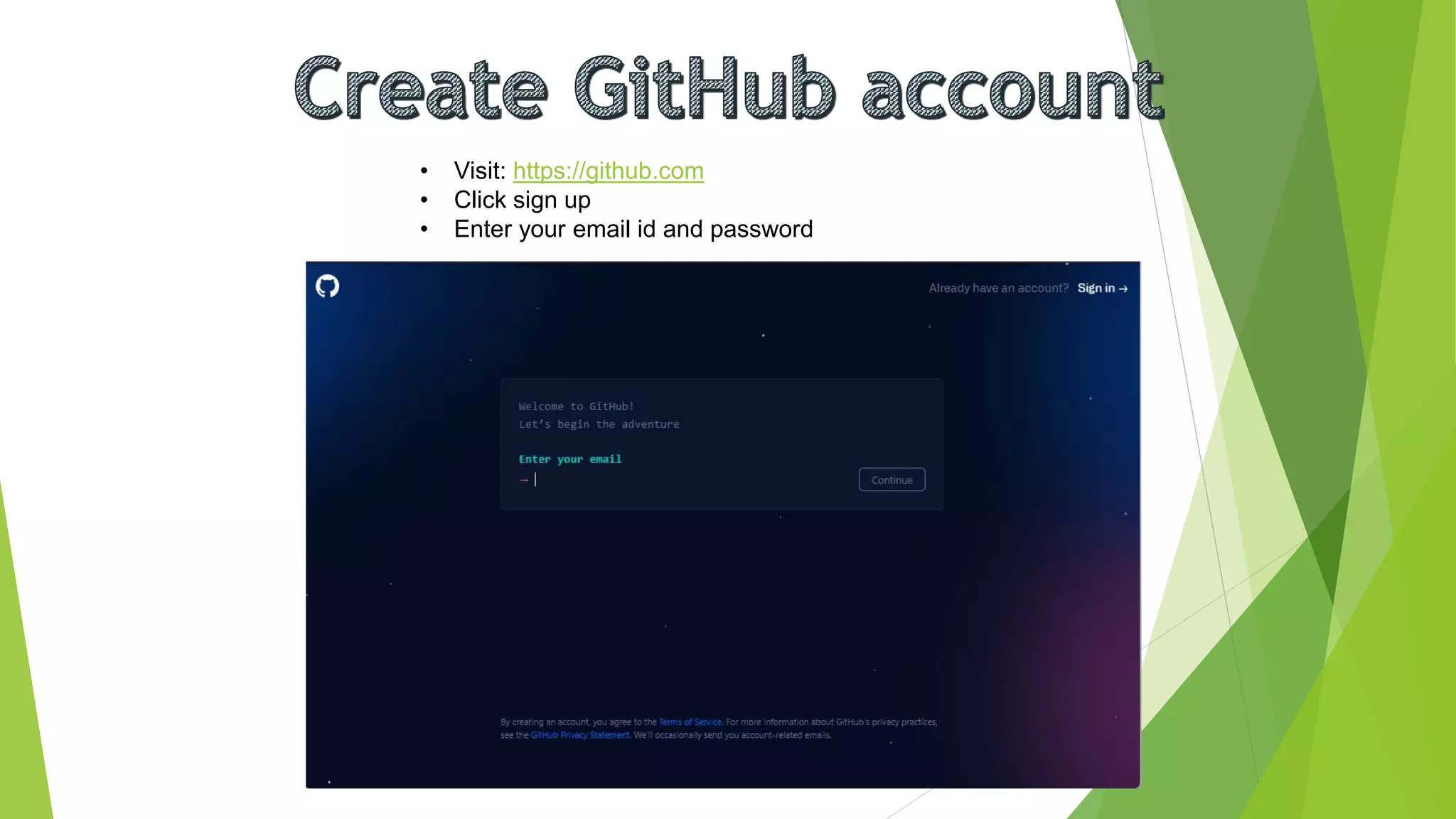 Beginner's guide to git and github | PPT