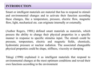 Smart Materials PPT | PPTX