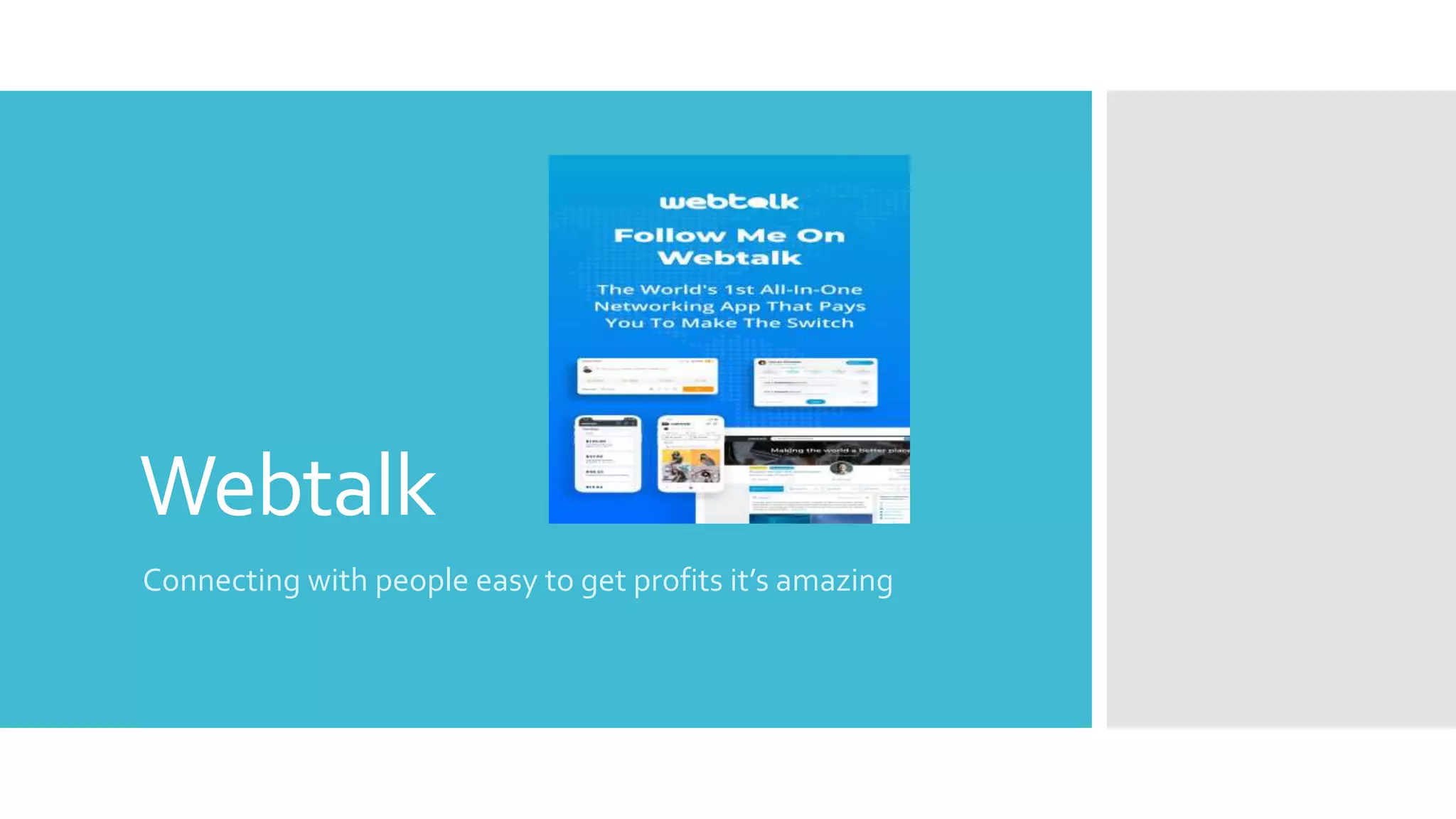 Webtalk PPT