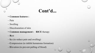 Management of soft tissue injury | PPTX