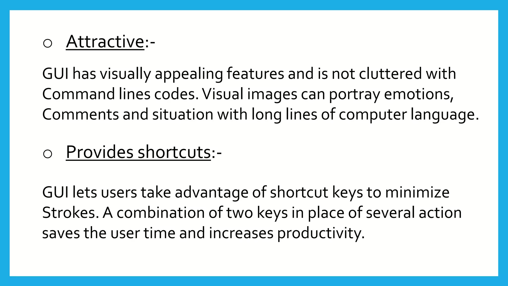Graphical User Interface | PPTX
