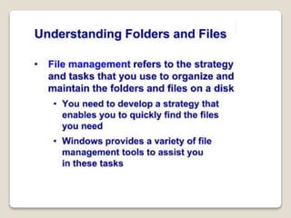 Computer basic file and folder | PPT