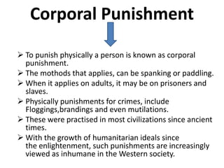 Types Of Corporal Punishment – Corporal Punishment In Canada – XFQS
