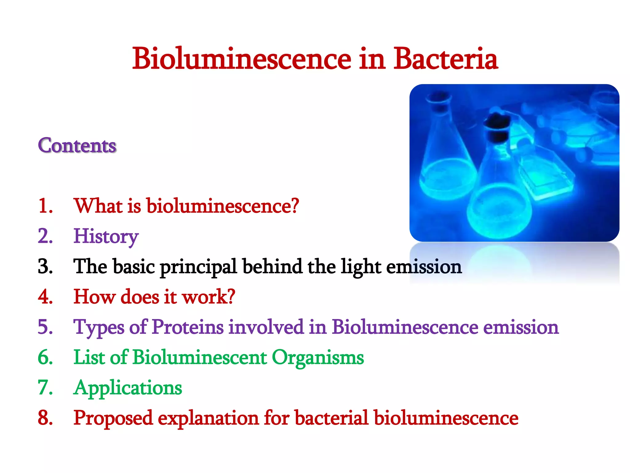 Bioluminescence in Bacteria PPT