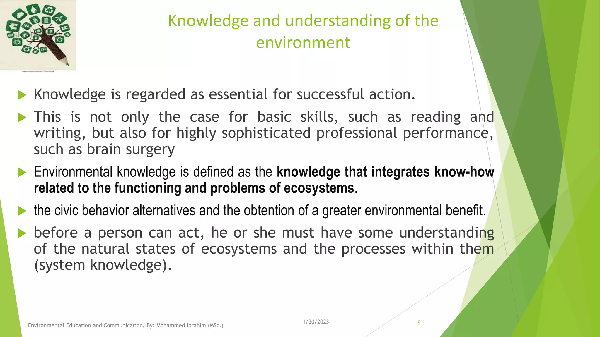 FEATURES OF ENVIRONMENTAL EDUCATION | PPTX