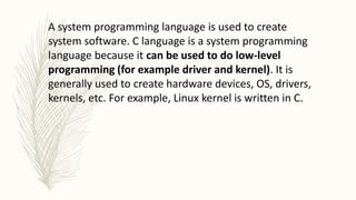Computer Programming Language | PPT