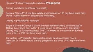 gabapentin to pregabalin titration
