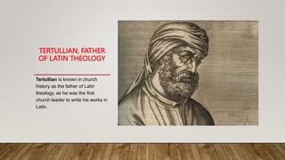 Tertul Time frame of Christian Eduucation | PPTX