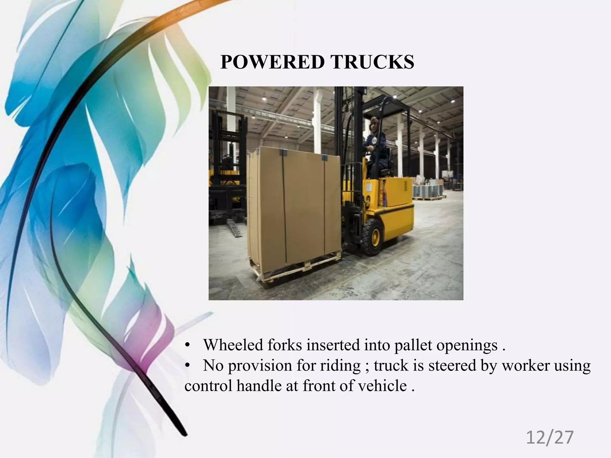 MATERIAL HANDLING AND TRANSPORTATION PPT