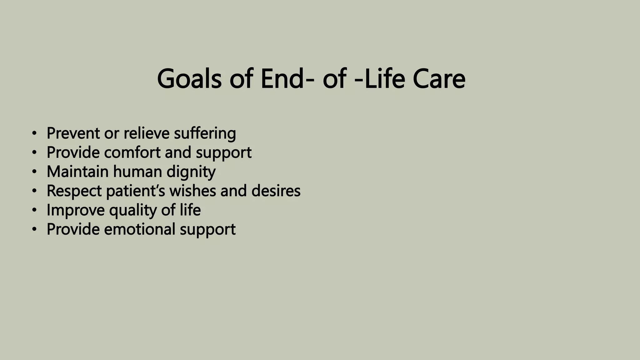 nursing foundation end of life care | PPTX