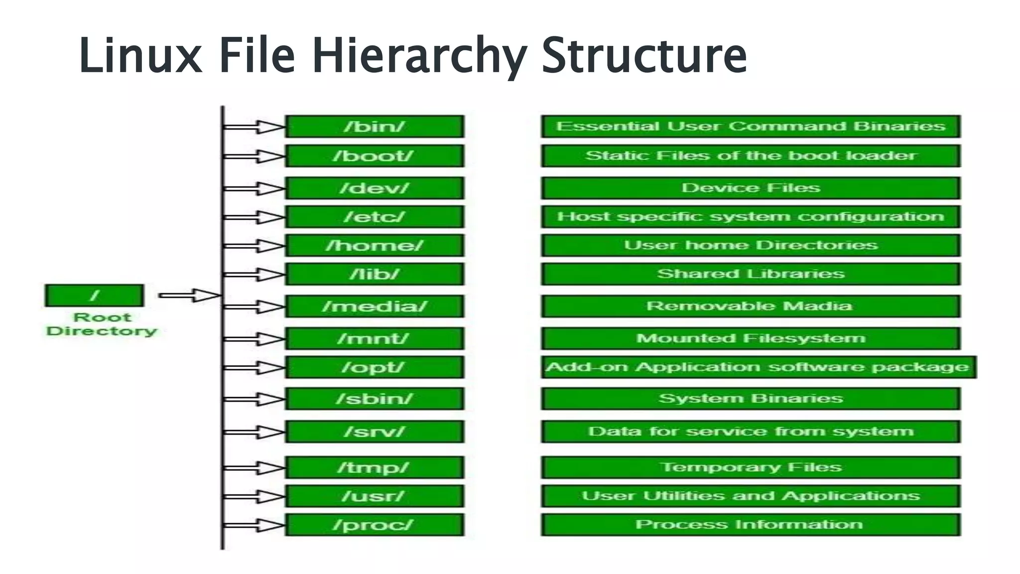 Linux File Hierarchy Structure
 