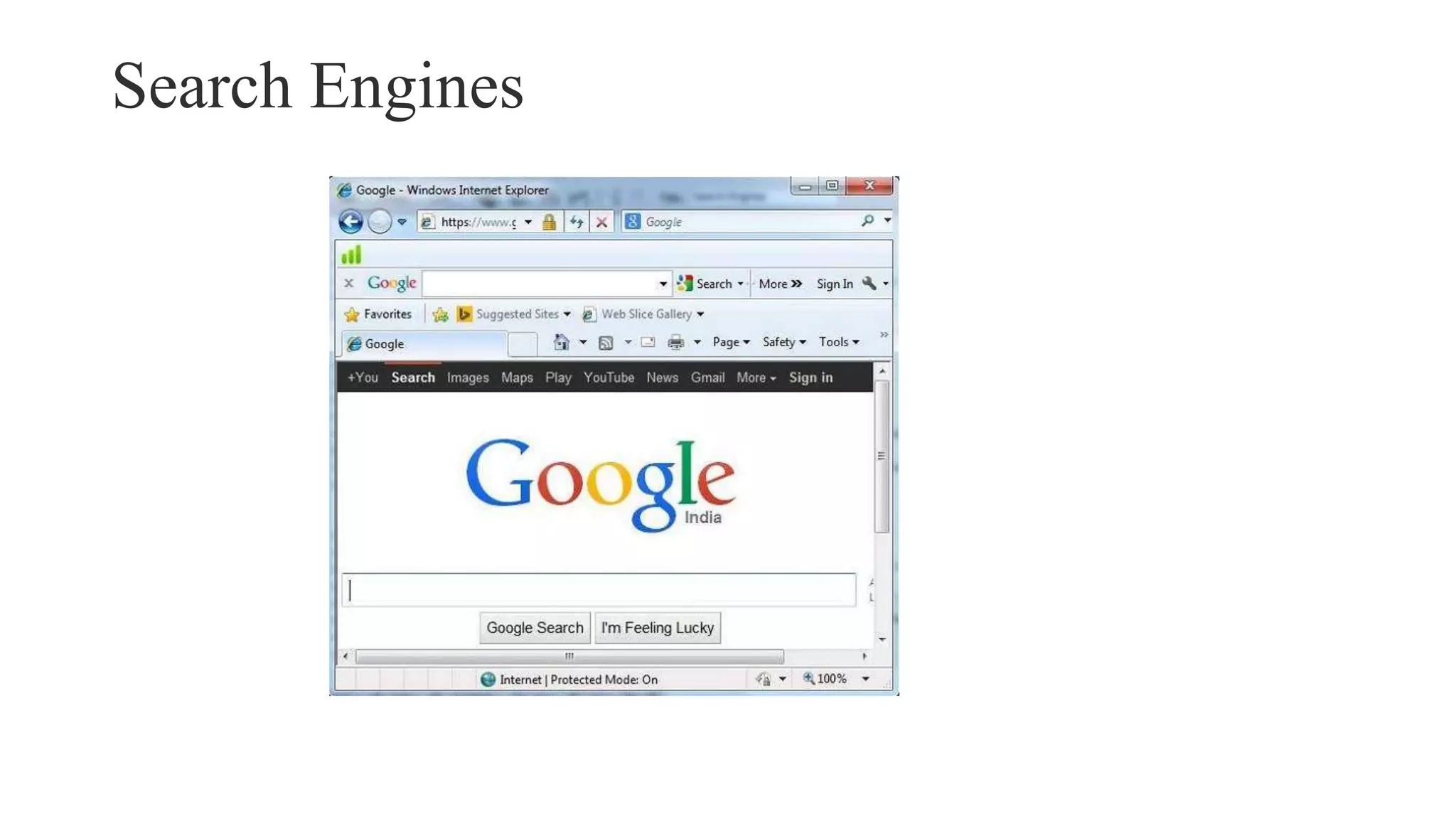 Search Engines
 