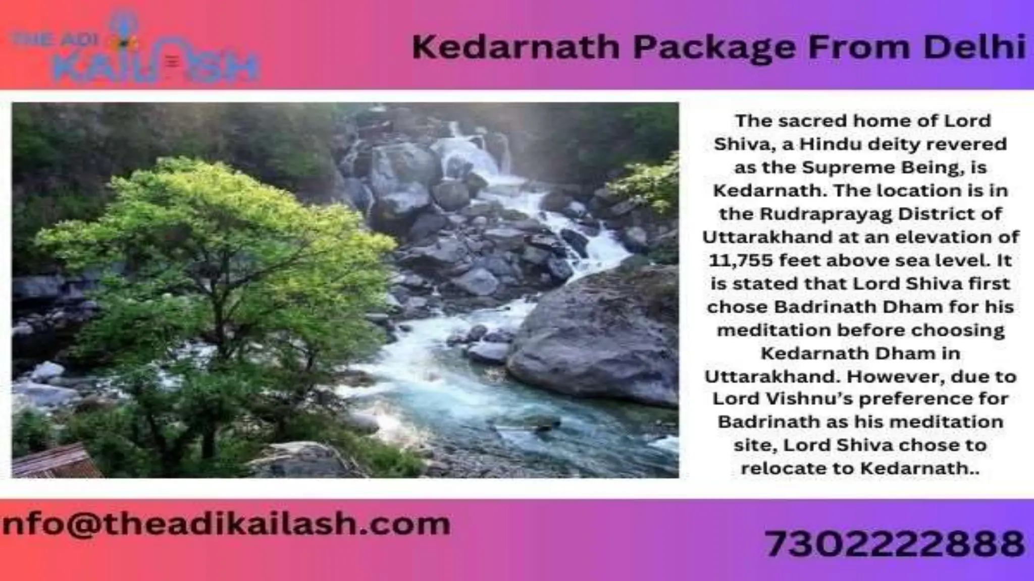 Kedarnath Package From Delhi | PPTX