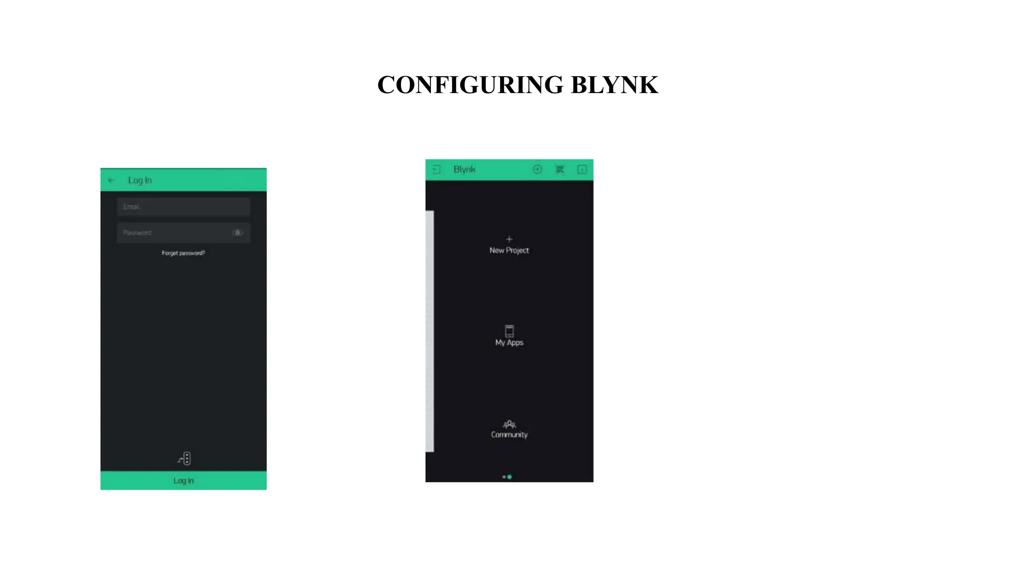CONFIGURING BLYNK
 