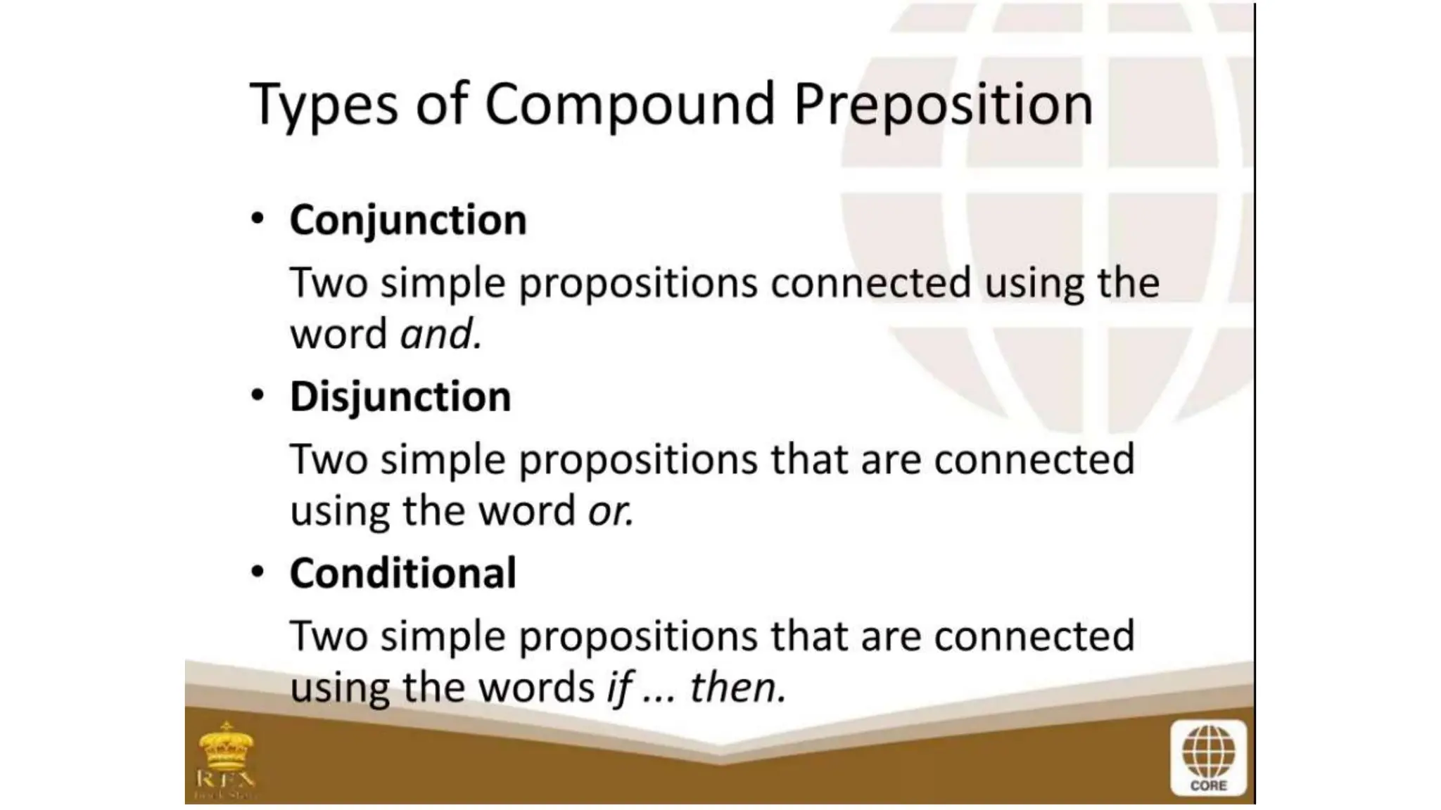 proposition and symbols - GENERAL MATHEMATICS