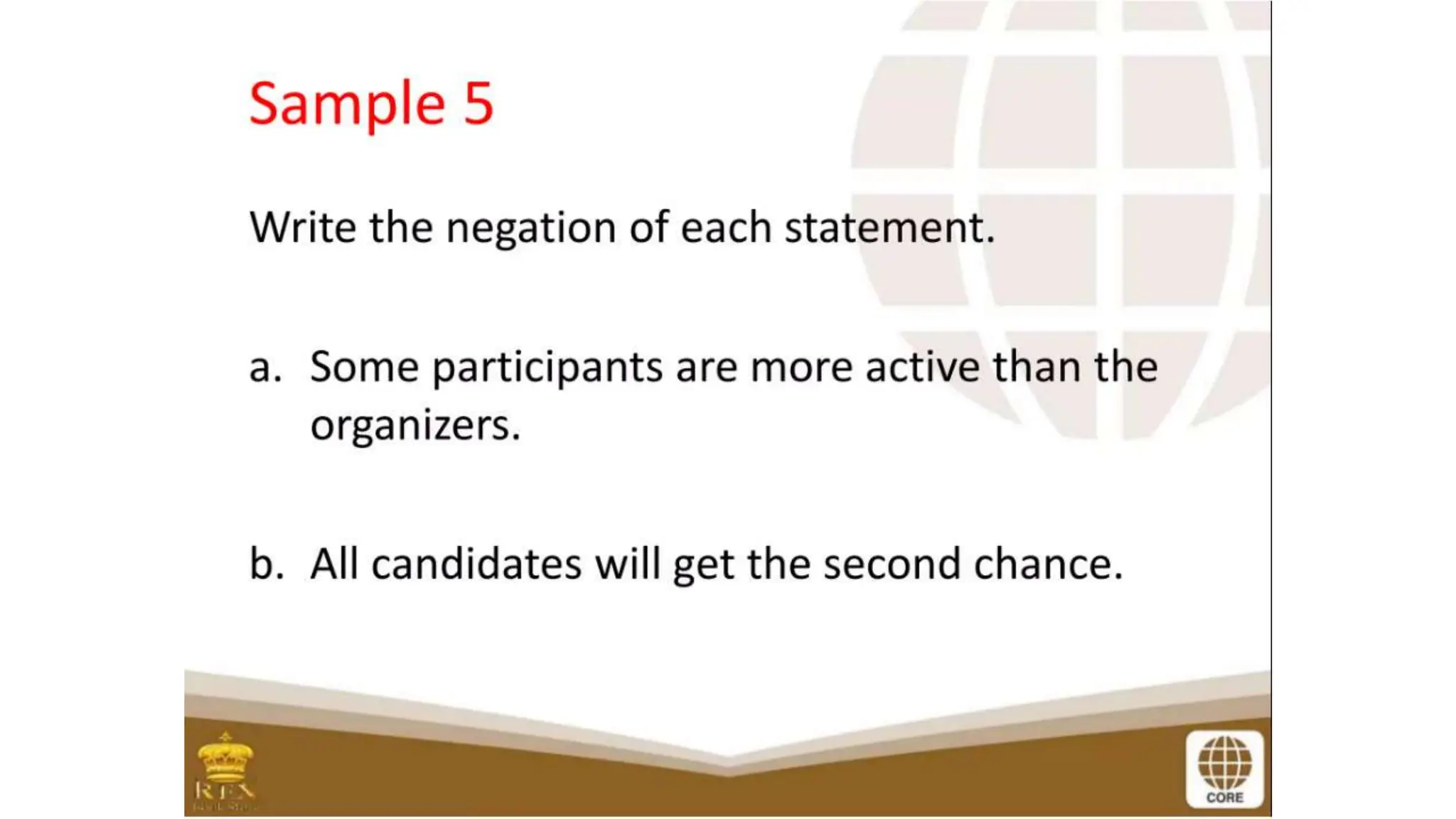 proposition and symbols - GENERAL MATHEMATICS