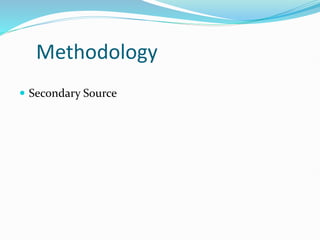Methodology
 Secondary Source
 
