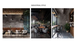 INTERIOR DESIGN-MOOD BOARD PRESENTATION FOR REESTAURANTS | PPTX