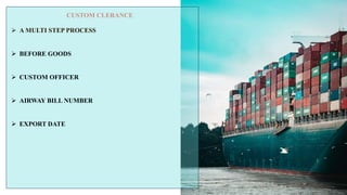 IMPORT EXPORT PROCEDURE AND DOCUMENTATION .FUNCTIONS OF IMPORT AND ...