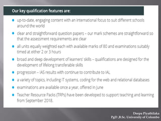 Deepa Piyathilaka
PgD ,B.Sc. University of Colombo
 