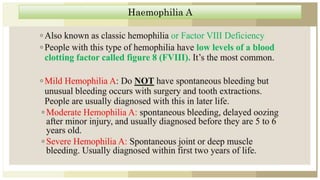 Haemophilia A
 