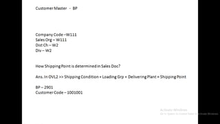 SAP SD documents flow for users Resource
