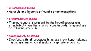 Temperature Stimuli Presentation of respiration and reflex associated with it | PPTX