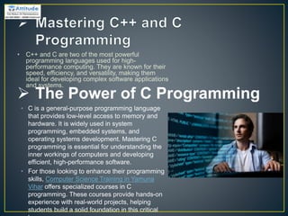 Coding Mastery: Advanced C++ and C Programming for High-Performance ...