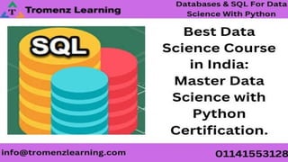 Databases & SQL For Data Science With Python | PPT