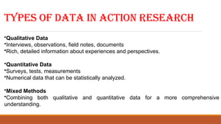 DATA ANALYSIS IN ACTION RESEARCH (Research Methodology) | PPTX