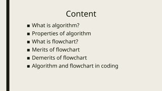 Pedagogy of computer science -presentation on algorithm and flowchart ...