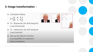 3- Image transformation :
 