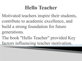 Presentation1.pptx hello teacher book review | PPTX
