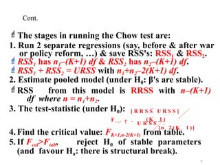 Chow's Method Presentation1.econometrics 2 by habtamuu | PPTX