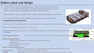 Details on the Battery pack and the requirement of BMS | PPTX