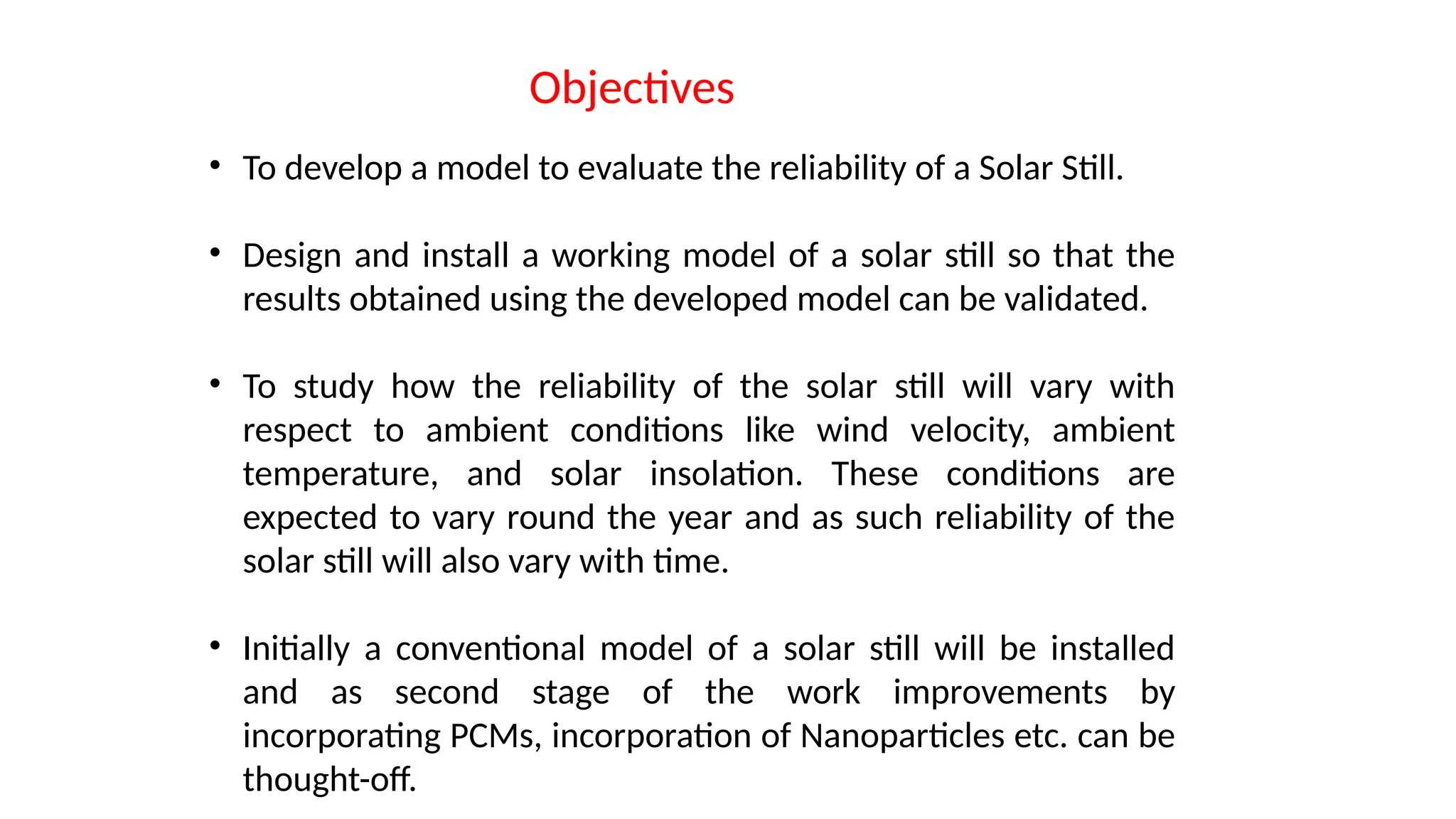 Solar still analysis using different methods | PPTX