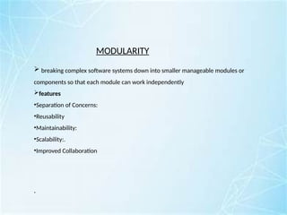 Presentation on topic software design and architecture | PPTX