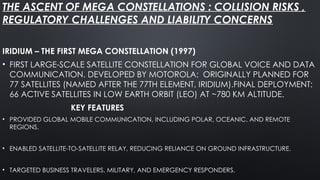 NAVIGATING THE LEGAL LANDSCAPE OF MEGA CONSTELLATION COLLISIONS ...