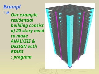 etab modelling and design of concrete elemnts | PPTX