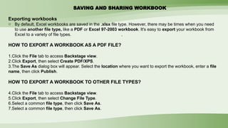 MICROSOFT EXCEL AND GOOGLE SHEETS PPT FILE | PPTX