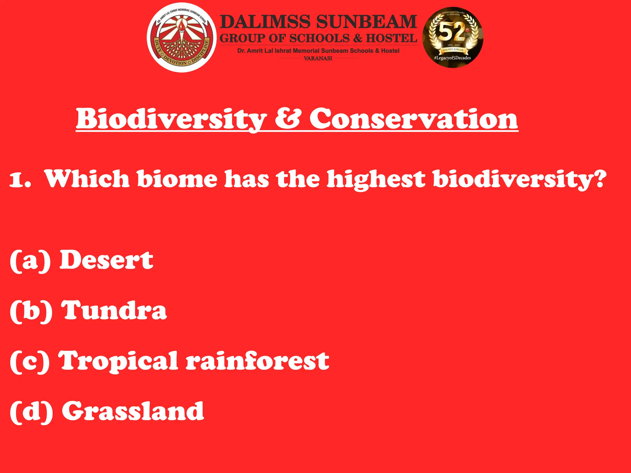 BIODIVERSITY & CONSERVATION QUIZ FOR CLASS 9 | PPTX