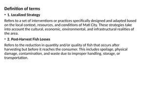 Presentation1.pptx a localized strategy for minimizing post-harvest ...