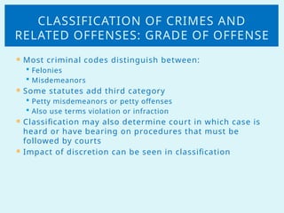 AN INTRODUCTION TO CRIMINAL LAW ( COVERS DIFFERENT PARTS) | PPTX