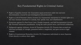 Prosecution Rights Fundamental rights and criminal Justice. | PPTX