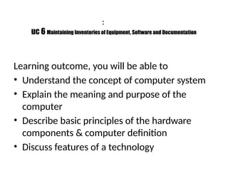 Computer Hardware Management Comprehensive Guide to Maintaining Computer Hardware, Software, and ...