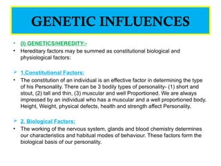 Comprehensive Overview of Personality Types, Components, and Influences ...