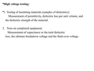 Generation and Testing of High Voltages and Currents in Electrical ...