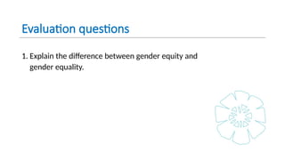 Understanding Gender Equity and Equality in Pacific Development | PPTX